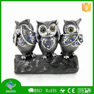 Fabrication de précision beau hibou en résine inoffensif bon marché - Product Image 1