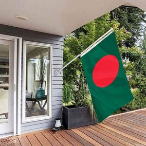 Drapeau national du Bangladesh en polyester 3x5FT à prix abordable avec deux œillets - Product Image 2