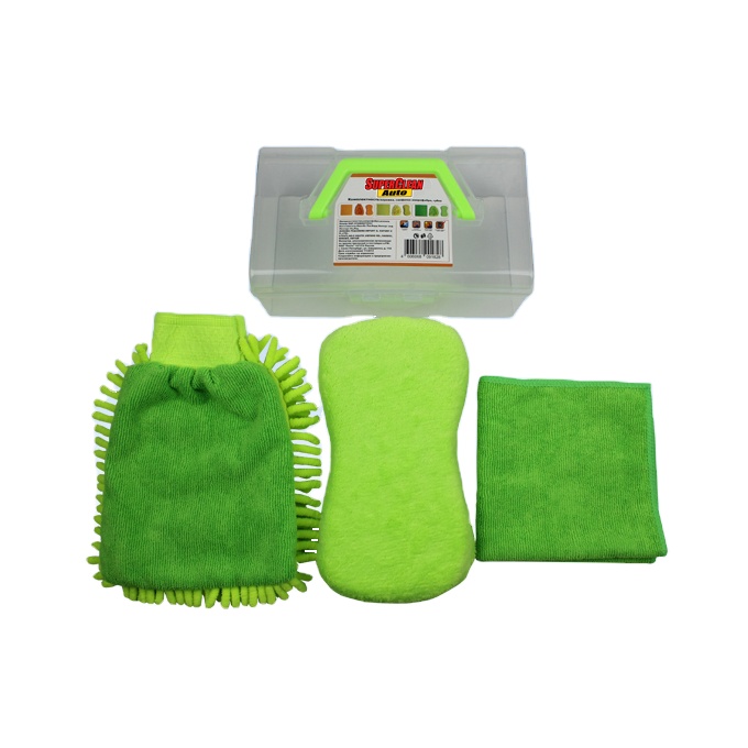 Ткань для мытья из микрофибры, набор губки для мытья автомобиля