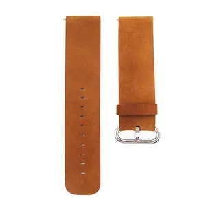 High-quality personalized custom 22 23mm quick-release simple genuine real leather smart watch belt strap band for fitbit blaze