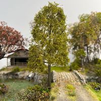 Modèles d'arbres en plastique multi-échelles (HO et N) - Lot de 2 pour table de sable, maquette architecturale, paysage miniature ferroviaire, bricolage
