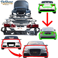 Kit carrosserie Plug and Play pour Audi A5, S5, mise à niveau RS5, pare-chocs, calandre, phares, capot, pare-chocs arrière, diffuseur arrière, silencieux arrière
