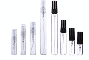 2ml 3ml 5ml <span class=keywords><strong>8ml</strong></span> 10ml mini bouteilles de parfum rechargeables en verre ambré transparent avec bouchon de pulvérisation doré pour parfum - Product Image 2