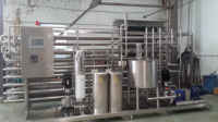 Machine tubulaire de pasteurisation 1000L dans la ligne de production laitière usine de traitement du lait pasteurisateur UHT 2000L pour sirop de chocolat