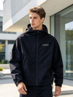 Veste en nylon imperméable de haute qualité pour homme, veste décontractée, design tendance, coupe-vent personnalisé, veste zippée à capuche pour homme