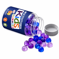 Complément alimentaire multivitaminé pour enfants sous forme de gommes, avec vitamine C, DHA et oméga 3, 6, 9, gommes vitaminées aromatisées aux fruits pour enfants
