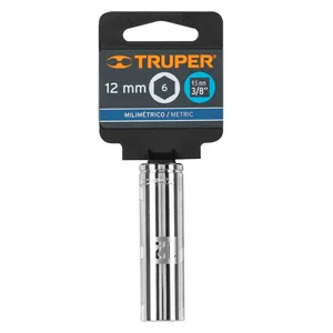 Truper 3/8 'set presa con 6 unità 12 mm lungo Dado 6 punti 6 pezzi in scatola - Product Image 4