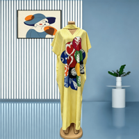 Nouvelle Robe Kaftan Boubou 2026 pour Femme, Maxi Africaine Anti-Plis Ankara, Grande Taille, pour Mariage, Fête, Bohème, Traditionnelle