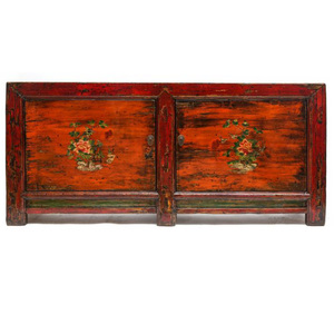 Mobile buffet/credenza in legno dipinto rosso, riproduzione di mobile antico cinese - Product Image 6