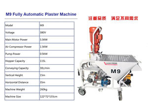 Machine à projeter le plâtre M6 M9 de haute qualité, pompe mélangeuse automatique, machine à projeter le mortier mural G5C G4, station de plâtrage, <span class=keywords><strong>prix</strong></span> - Product Image 4