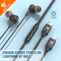 SOMIC TONE S900C Earphone In-Ear USB C Bass Berat Tipe-C Earphone Berkabel IFi Music Monitor Headphone untuk iPhone 15 16 17
