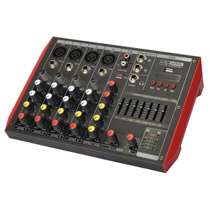 Chuyên Nghiệp 6-Kênh USB Âm Thanh <span class=keywords><strong>Mixer</strong></span> Xách Tay Âm Thanh Nhỏ DJ Giao Diện Điều Khiển Với Hiệu ứng Nhà Máy-Ban - Product Image 6
