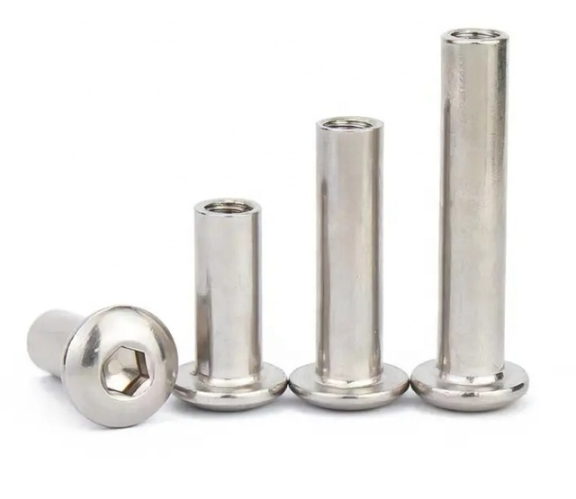 YPH Stainless Steel Flat Hexagonal Socket Galvanized Furniture Rivet Connector Galvanized Finish Insertion Joint Socket Nut