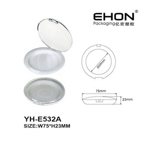 Boîtier vide pour fard à joues avec couvercle transparent surélevé, personnalisable, à 1/2/3 compartiments, en plastique AS/ABS, pour palette de fards à paupières et poudre cosmétique - Product Image 2