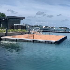 Vente en gros à bas <span class=keywords><strong>prix</strong></span> : Pontons flottants noirs en LLDPE pour maisons flottantes, cubes modulaires pour quais de bateaux - Product Image 6