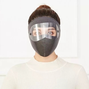 Caldo invernale traspirante moto maschere integrali in pile moto da cross moto guida collo cappuccio per sci ciclismo - Product Image 4