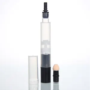 Oem Label kustom plastik transparan tabung Lip Gloss pena kosmetik putar untuk grosir pena sikat minyak kutikula kosong