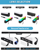 Barre Pixel LED RGB 3-en-1 IP65 Étanche à Commande Artnet DMX512 pour Effets Scéniques DJ, Disco, Fête, Mariage, KTV