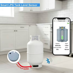 Détecteur de gaz <span class=keywords><strong>propane</strong></span> et <span class=keywords><strong>butane</strong></span> sans contact EPTTECH LPG-2412-BT avec capteur de réservoir d'eau sans fil et alertes via application - Product Image 4