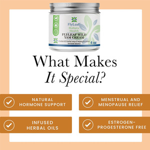 Crème de soin bio à la formule naturelle de Yam, Aloe Vera et Trèfle Rouge pour les soins de la ménopause, Crème de Yam sauvage bio - Product Image 6