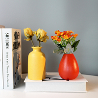 Set vas keramik tinggi warna Morandi minimalis Modern grosir pabrik penjualan langsung untuk dekorasi rumah pernikahan termasuk bunga