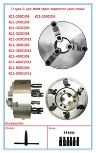 K11-200/K11-250/K11-315/K11-325/K11-400/K11-500 หัวจับแบบ 3 ขา ชนิดสั้น สำหรับเครื่องกลึงและเครื่องกัดเหล็ก - Product Image 5