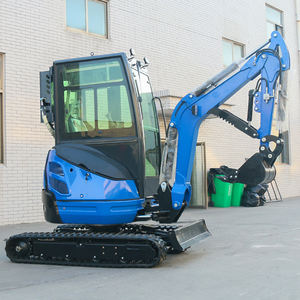 Livraison gratuite, certifié CE, moteur Kubota, mini-excavatrice agricole/de jardin de 2 tonnes, excavatrice sur chenilles avec godet - Product Image 4