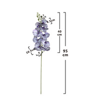9 têtes de fleurs d'orchidée artificielles en latex 3D au toucher réel, cymbidium, phalaenopsis