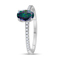 Bagues minimalistes pour femmes en argent sterling 925 avec pierres colorées taille ovale, bijoux de mode, bagues en moissanite certifiée GRA 1CT VVS