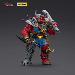 JOYTOY TMNT-Groundchuck Figurine d'action articulée à l'échelle 1/18, modèle de collection, figurine miniature, statue de personnage avec base - Product Image 4