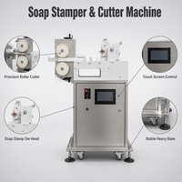 Machine automatique de découpe et d'estampage de savon avec tête de découpe à rouleaux de précision et contrôle par écran tactile pour ligne de production de savon en barre