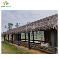 Toiture en feuilles de palmier synthétique Bali de haute qualité, bonne flexibilité, chaume artificiel pour chalet, gazebo