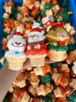 Jouet Squishy Glace de Noël en PU à Rebond Lent Anti-Stress Sensoriel Fidget 12 Pièces Boîte de Présentation Vente en Gros