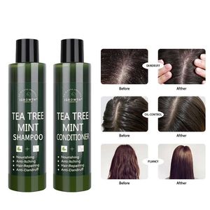 Shampooing de croissance des <span class=keywords><strong>cheveux</strong></span> bio unisexe Ensemble après-shampoing Formule gel naturelle Huiles essentielles-Gingembre Aloe Vera Arbre à thé Hommes Femmes <span class=keywords><strong>Cheveux</strong></span> - Product Image 5