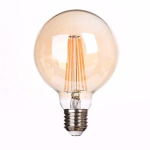 Chất lượng giá rẻ 110V 220V E26 E27 4W 6W 8W Dimmable CE được phê duyệt G95 Filament hổ phách Edison cổ điển dẫn ánh sáng bóng đèn - Product Image 6
