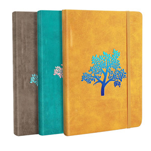 Planification de <span class=keywords><strong>la</strong></span> <span class=keywords><strong>vie</strong></span> écriture journal personnel 180 carrelé couverture rigide en cuir A5 arbre vert magique cahier d'écriture - Product Image 1