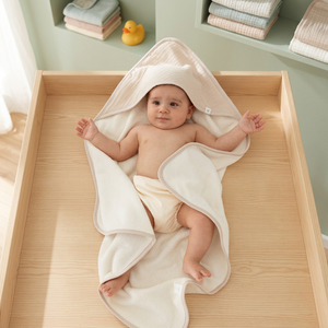 Serviette à capuche 100% coton turc, poncho de bain personnalisable pour enfants, serviette en coton pour nouveau-né, serviette de haute qualité à motifs de dessins animés - Product Image 4