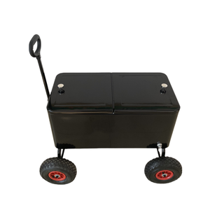 Thiết kế phổ biến kim loại hộp mát cán mát giỏ Wagon mát giỏ hàng với bánh xe và xử lý - Product Image 2