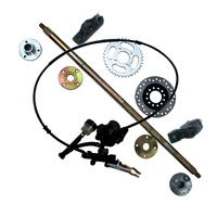Kit d'assemblage d'essieu arrière robuste Tianxi 50 mm pour kart de drift et quad, suspension modifiée 60-100 cm, disque de roue 5 pouces