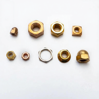 Mur baut perunggu Yushung kualitas kelautan C65100 silikon perunggu, ukuran 1/4", 5/16", 3/8", 7/16", 1/2", 5/8", 3/4", 7/8", 1 ANSI/ASME B18.2.2