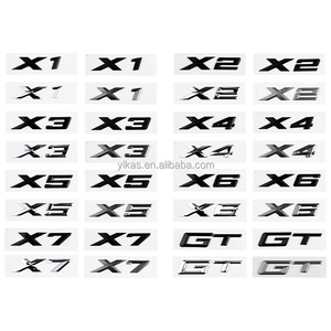Tùy chỉnh tên nơi Logo ABS phía sau cơ thể trang trí số là thích hợp cho X5 X3 X1 X6 X2 X4 X7 GT <span class=keywords><strong>Chrome</strong></span> Huy Hiệu Dán - Product Image 2