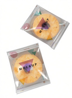 Sachet individuel en Mylar givré avec fenêtre, personnalisé avec logo, en BOPP/PE, pour emballage alimentaire, snacks, bonbons, biscuits, scellable à chaud