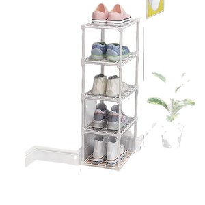 Simple Doorway Shoe Rack Ultra Narrow Single Row Storage <b>Corner</b> <b>Cabinet</b> For Dormitories Space Saving Anti Mildew Sneakers Boots - Product Image 3