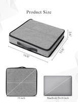 Étui de rangement personnalisé en polyester pour lunettes de soleil, boîte de rangement pour lunettes à 18 compartiments, support portable pour lunettes de voyage, usine OEM