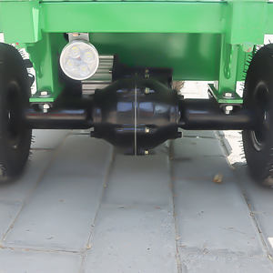 Power baterai listrik lipat Platform <span class=keywords><strong>Trolley</strong></span> listrik tangan truk kayu kargo Flatbed 600kg troli kerja untuk belanja - Product Image 3