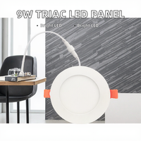 DANSTEC DA-RL4W9 Triac Dimmable ETL 9W 4 pouces 5CCT LED panneau lumineux moderne en aluminium Pot lumière pour bureau à domicile IP44 évalué 85 CRI