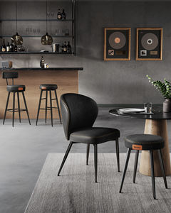 <span class=keywords><strong>VASAGLE</strong></span> Chaises de bar de cuisine modernes rembourrées à cadre en métal Tabourets de bar pivotants à 360 ° Lot de 2 tabourets avec dossier pour table de bar - Product Image 2