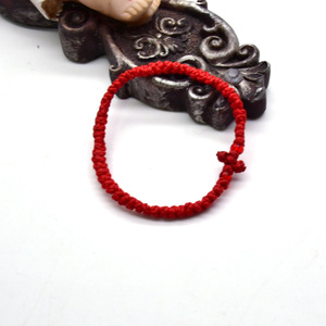 Handmade Red And Black Shrink Rope Cross <b>Bracelet</b> For Gift Fashion <b>String</b> <b>Bracelets</b> - Product Image 5