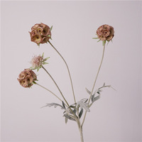 Fleur artificielle en soie naturelle, décoration rétro en forme de moulin à vent et de fruit, pour bouquets DIY, aménagement intérieur et accessoires de photographie