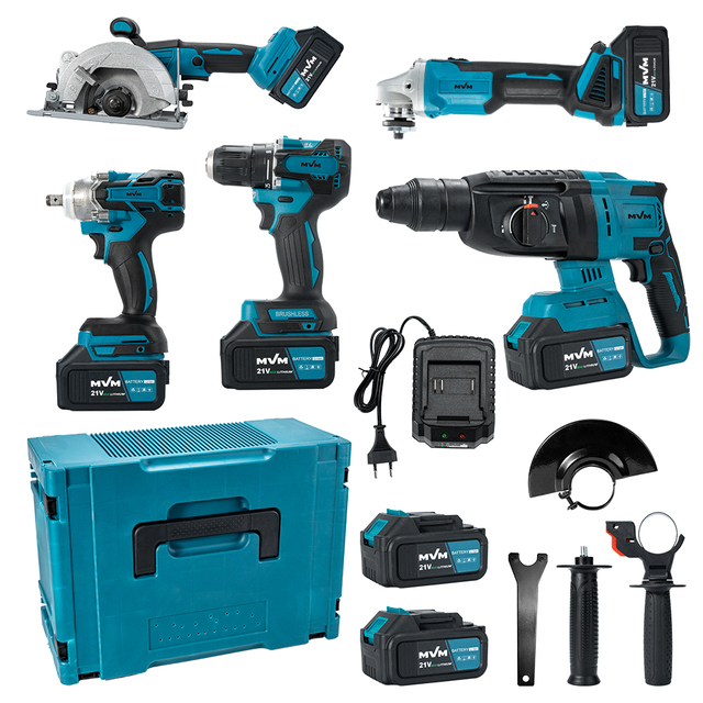Tool Sets Combo Kit Tools Cordless Electric Power Drills Hand Portable Screwdriver Cordless Drill Machine Power Tools